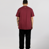 "DBTH" WINE OVERSIZED TEE