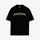 "ICONIC" BOXY TEE [BLACK]