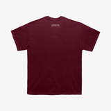 "DBTH" WINE OVERSIZED TEE